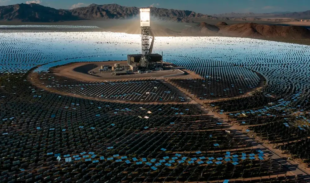 La planta solar de Ivanpah recibió el apoyo del gobierno de Estados Unidos a través de 1.600 millones de dólares. Foto: difusión