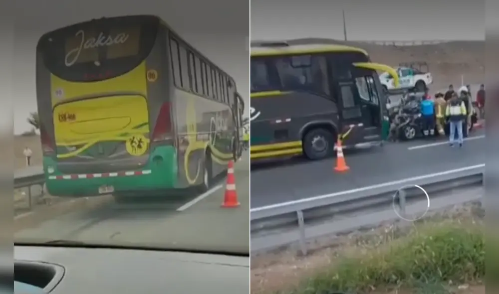Auto particular terminó destruido tras el impacto con bus. Foto: Difusión Auto particular terminó destruido tras el impacto con bus. Foto: Difusión