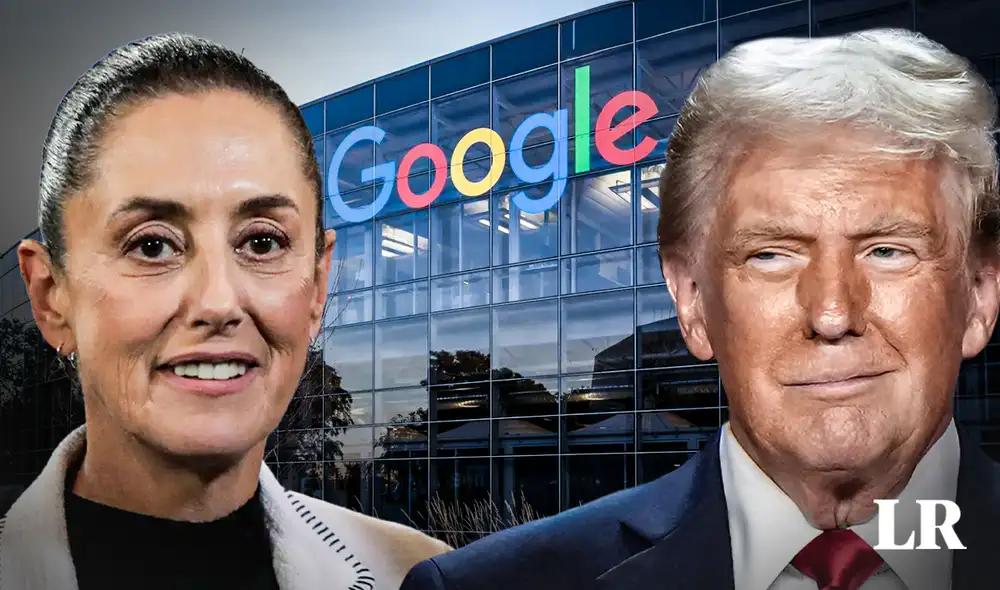 La presidenta Claudia Sheinbaum contesta al comunicado de Google: "Ellos no tienen ningún derecho". Foto: Composición de Jazmin Ceras/LR/Britannica/Business Insider/El Pais La presidenta Claudia Sheinbaum contesta al comunicado de Google: "Ellos no tienen ningún derecho". Foto: Composición de Jazmin Ceras/LR/Britannica/Business Insider/El Pais