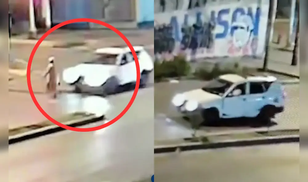 Video captó momento exacto en que mujer fue arrollada por este vehículo. Foto: Difusión
