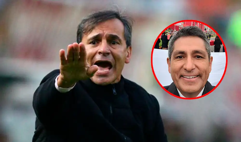Fabián Bustos considera inválido el gol de Romagnoli y el presidente de Conar, Winston Reátegui, le aclara la situación. Foto: composición LR/GLR/Winston Reátegui/X