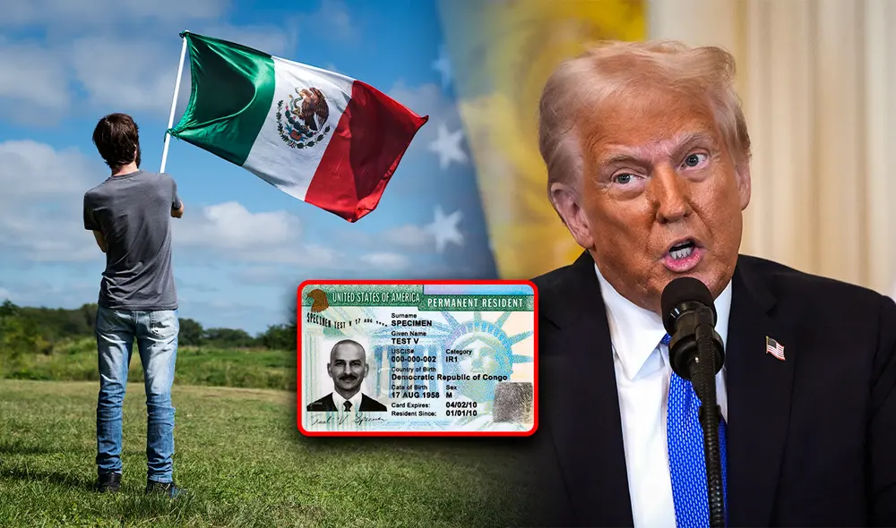 Si un mexicano termina la universidad en USA, puede sacar la Green Card rápido. Foto: composición LR/Freepik/AFP/Glenn Immigration LLC