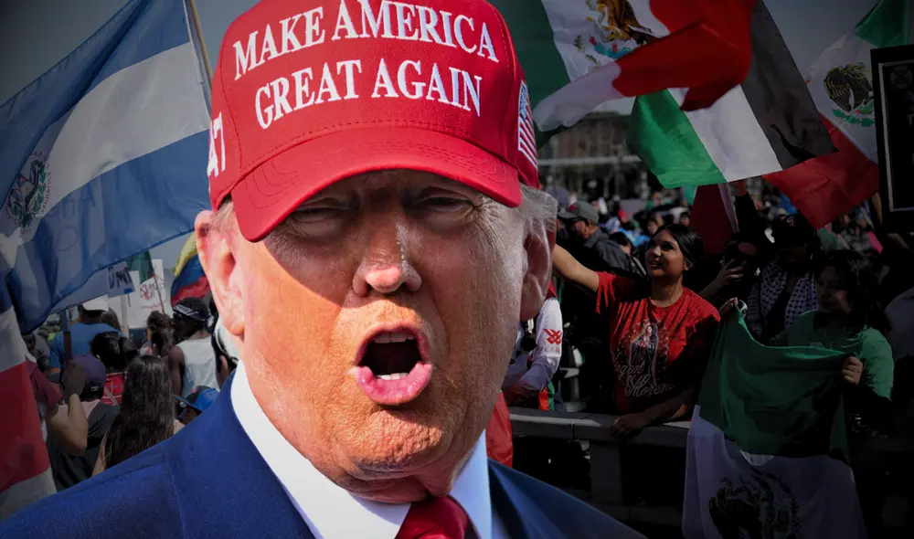 Donald Trump quiere eliminar el TPS y otros programas para deportar a inmigrantes indocumentados. Foto: composición LR/AFP/El País Donald Trump quiere eliminar el TPS y otros programas para deportar a inmigrantes indocumentados. Foto: composición LR/AFP/El País