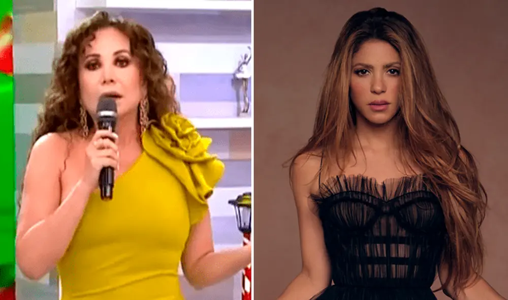 Janet Barboza habló fuerte tras la filtración de datos privados de Shakira. Foto: Composición LR/América TV.