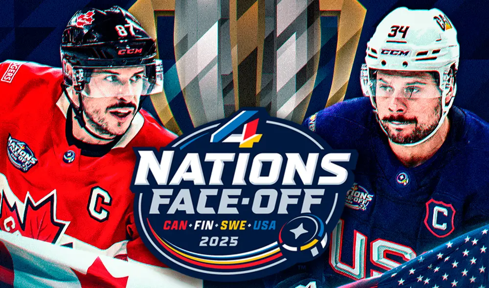 Canadá y Estados Unidos debatirán la final de 4 Nations Face-Off este jueves 20 de febrero en Montreal. Foto: composición LR/NHL Canadá y Estados Unidos debatirán la final de 4 Nations Face-Off este jueves 20 de febrero en Montreal. Foto: composición LR/NHL