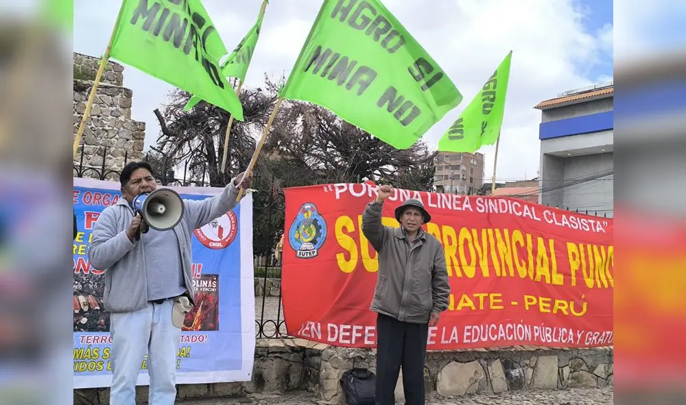 Protesta contra proyecto Tia Maria en Arequipa. Foto: Cinthia Álvarez / URPI-LR
