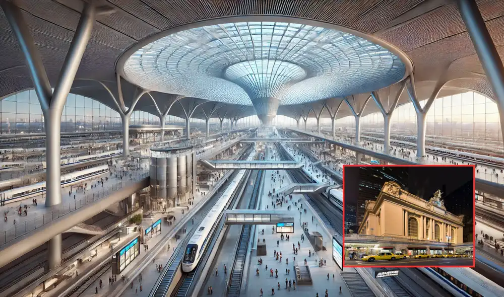 Grand Central Terminal es un ícono arquitectónico y uno de los puntos turísticos más visitados de Nueva York. Foto: composición LR/chatgpt/Xataka Grand Central Terminal es un ícono arquitectónico y uno de los puntos turísticos más visitados de Nueva York. Foto: composición LR/chatgpt/Xataka