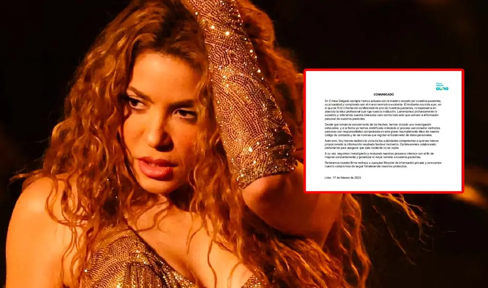 Shakira fue internada en la Clínica Delgado. Foto: Composición LR/Captura/Difusión