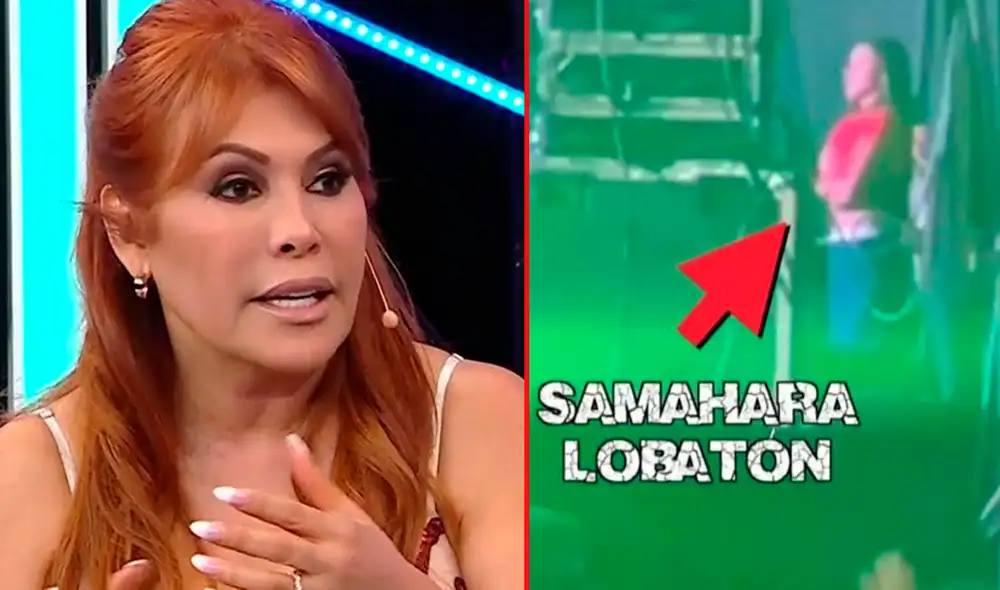 Magaly Medina evidencia que Samahara ahora acompaña a Bryan en sus conciertos. Foto: Magaly ATV