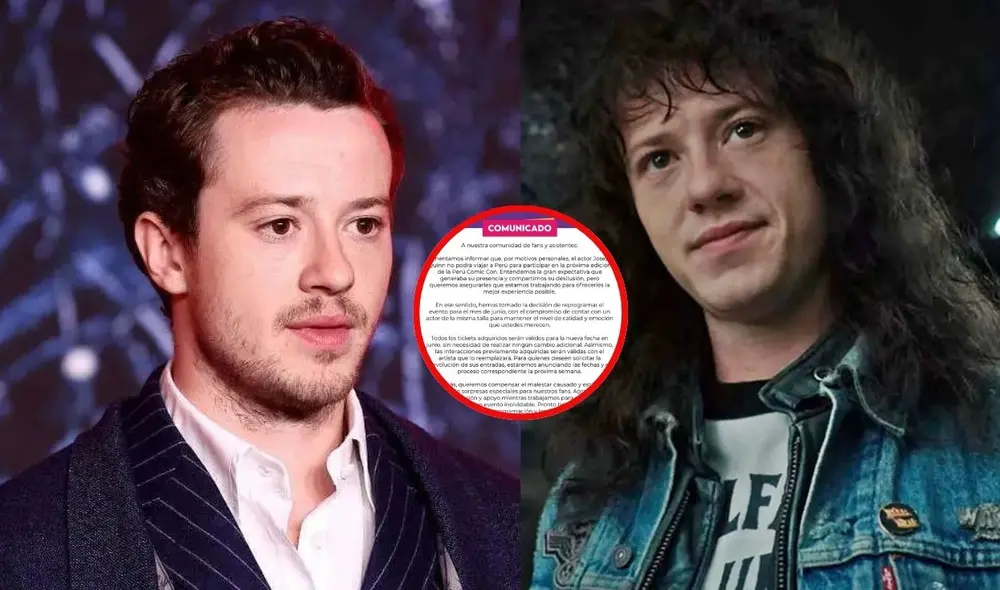 Joseph Quinn canceló su participación en la Perú Comic Con 2025. Foto: difusión Joseph Quinn canceló su participación en la Perú Comic Con 2025. Foto: difusión