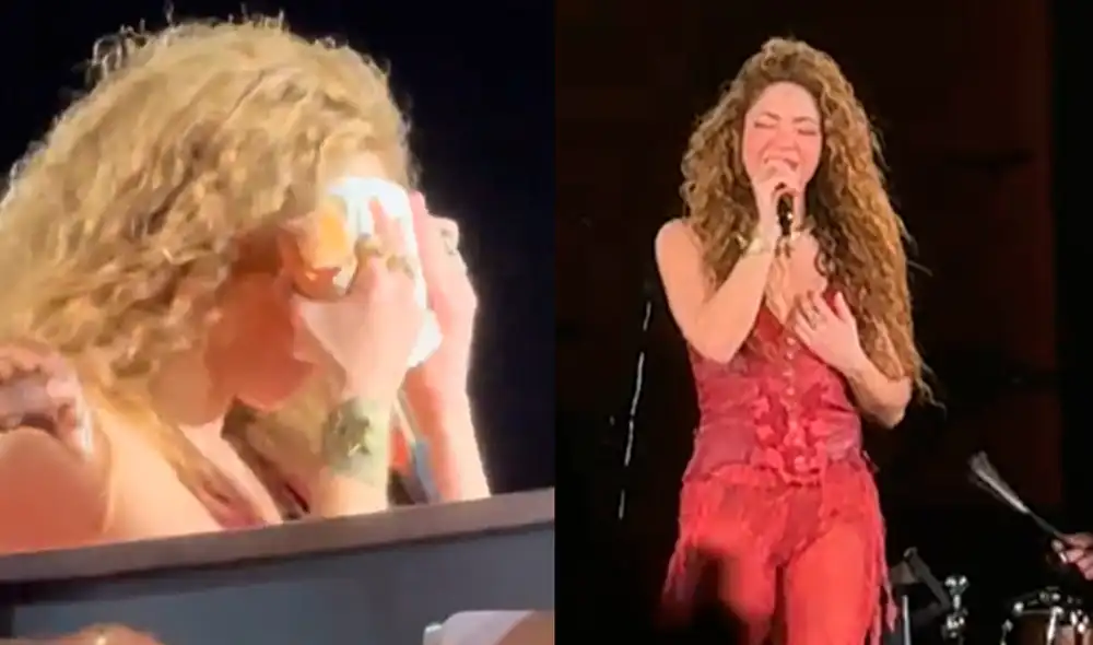 Shakira en Lima. Foto: Composición LR/Captura/TikTok