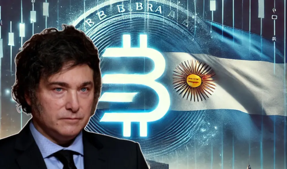 Bandera de Argentina, criptomoneda $LIBRA y Javier Milei. Foto: composición LR/IA/Friedrich Naumann Foundation Bandera de Argentina, criptomoneda $LIBRA y Javier Milei. Foto: composición LR/IA/Friedrich Naumann Foundation