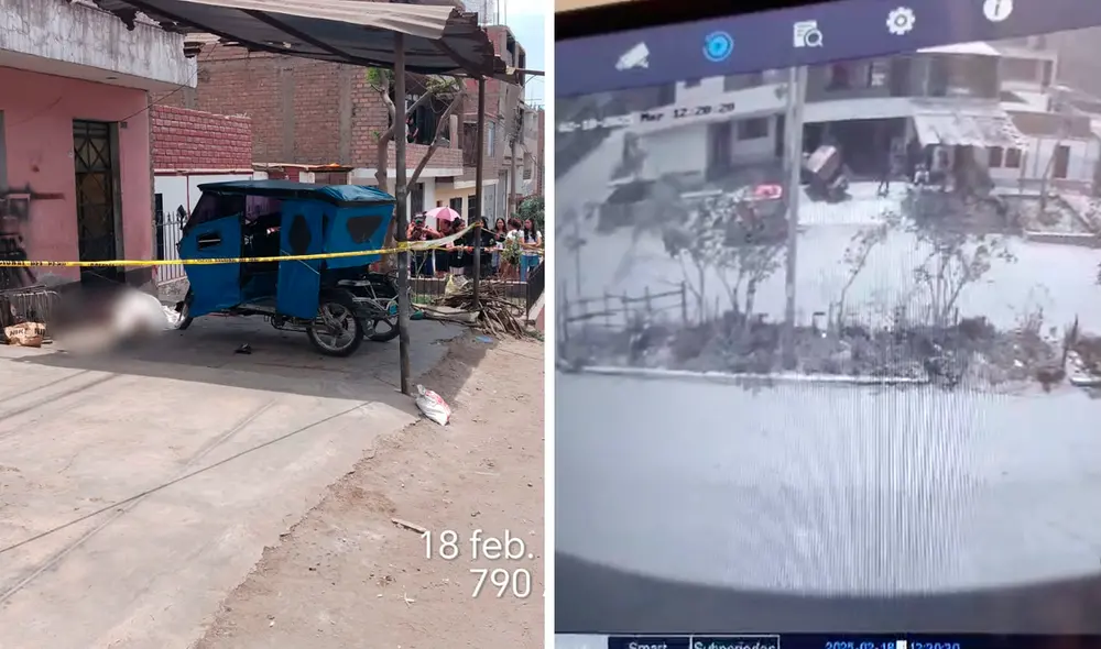 El homicidio ocurrió cerca al medio día de este martes 18 de febrero. Foto: composición LR/difusión El homicidio ocurrió cerca al medio día de este martes 18 de febrero. Foto: composición LR/difusión