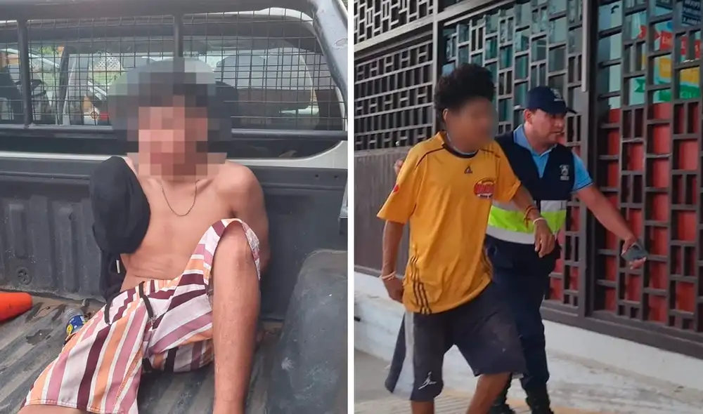 Vecinos tuvieron que intervenir para evitar que el menor continúe agrediendo al hombre de 25 años. Foto: Yazmín Araujo