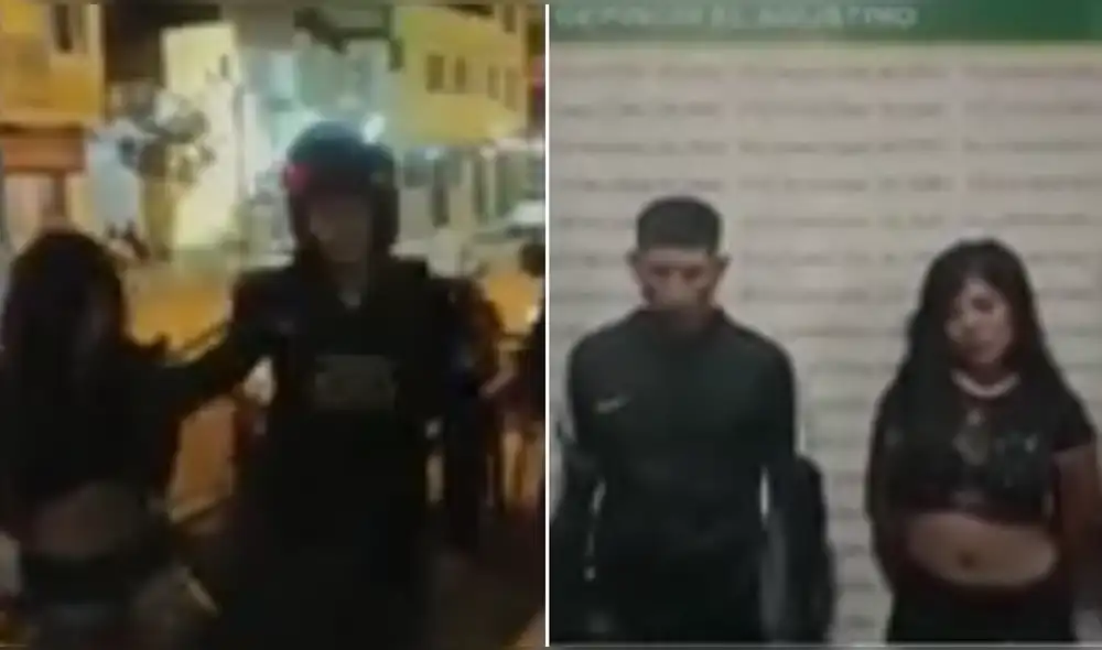 Jóvenes fueron capturados tras una ardua persecución en El Agustino. Foto: Difusión