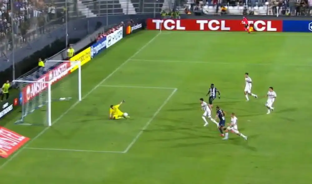 Hernán Barcos ya tiene 2 goles en esta Copa Libertadores. Foto: captura de ESPN