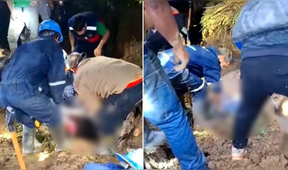 Mujeres fueron víctimas de un deslizamiento por intensas lluvias en la región. Foto: Difusión Mujeres fueron víctimas de un deslizamiento por intensas lluvias en la región. Foto: Difusión
