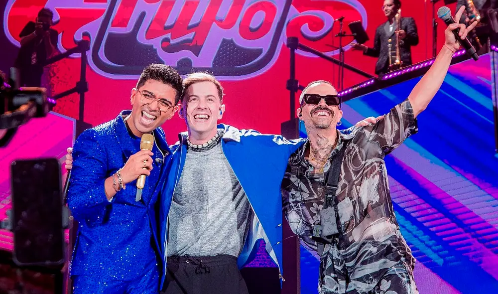 Christian Yaipén, vocalista del Grupo 5, agradeció por las satisfacciones que le ha brindado la orquesta a lo largo de los años. Foto: Facebook/Grupo 5