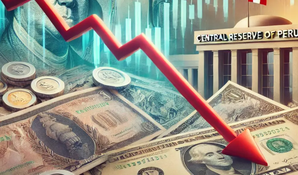 Tendencia del dólar a la baja en Perú. Foto: IA/La República Tendencia del dólar a la baja en Perú. Foto: IA/La República