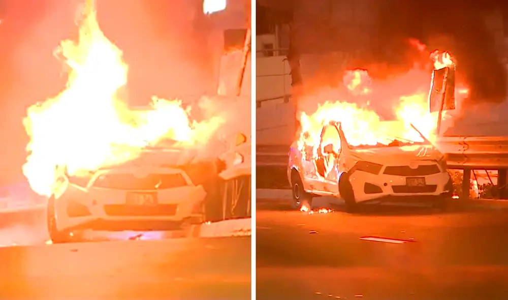 El siniestro ocurrió durante la madrugada de este 19 de febrero. Foto: composición LR/América TV