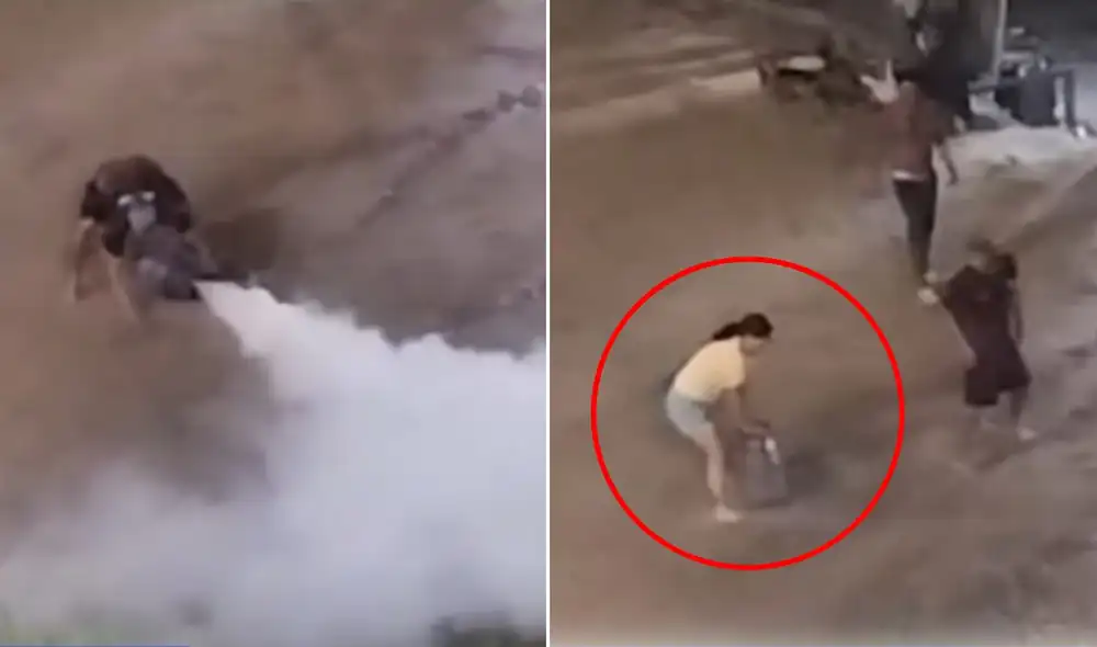 La mujer gestante logró evitar el incidente que tuvo lugar en el asentamiento humano Puerto Salaverry. Foto: composición LR/difusión