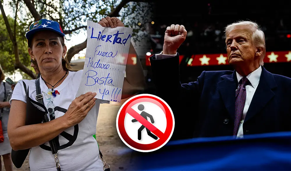 El Gobierno de Trump eliminó el TPS para venezolanos. Foto: composición LR/AFP/Freepik El Gobierno de Trump eliminó el TPS para venezolanos. Foto: composición LR/AFP/Freepik