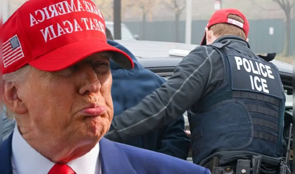 Las cifras de ICE ponen en debate las prioridades en los arrestos a inmigrantes por la administración de Donald Trump. Foto: Composición LR/AFP/ICE Las cifras de ICE ponen en debate las prioridades en los arrestos a inmigrantes por la administración de Donald Trump. Foto: Composición LR/AFP/ICE