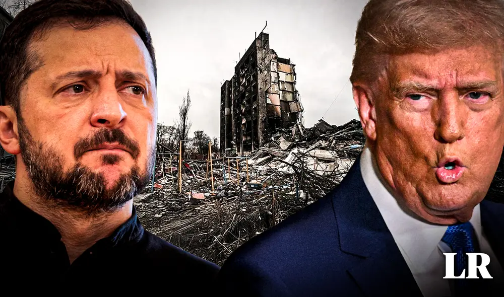 Donald Trump ha acusado a Ucrania de iniciar la guerra y luego llama "dictador" a Zelensky. Foto: composición LR/AFP