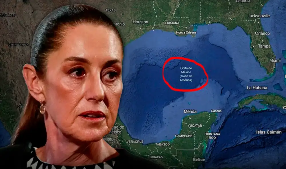 Google cambió el nombre del Golfo de México a Golfo de América en Maps tras la orden de Trump de rebautizarlo. Foto: composición LR