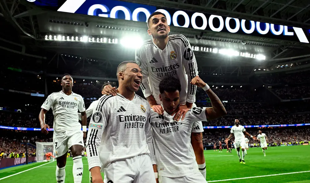 Real Madrid enfrentó a Manchester City en el Santiago Bernabéu por la Champions League. Foto: AFP