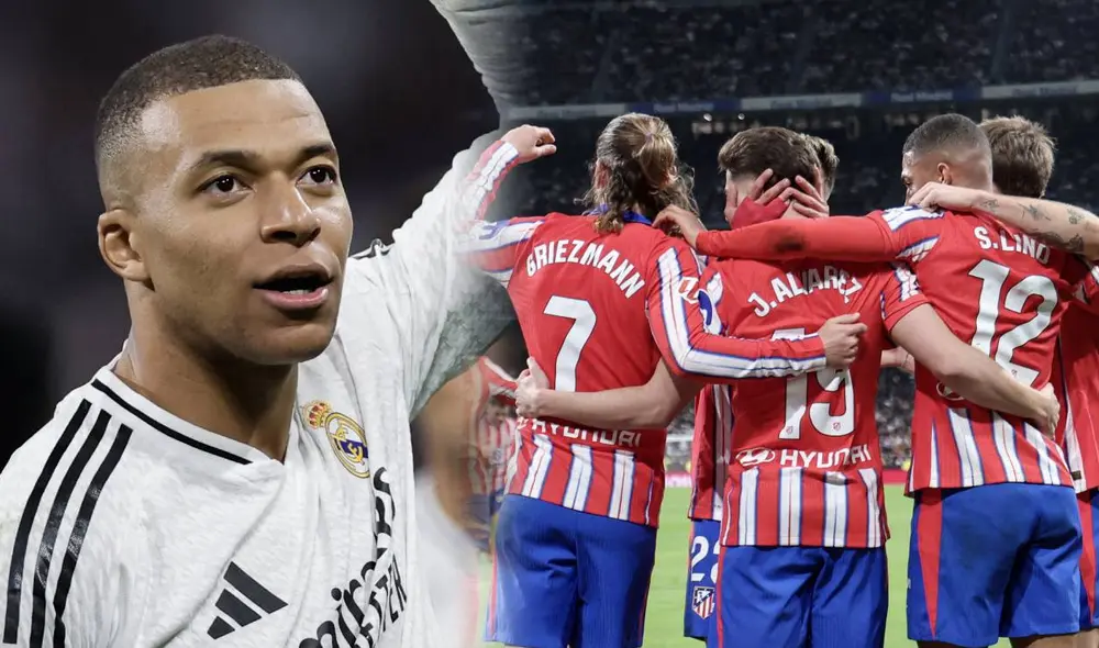 Kylian Mbappé marcó un hat trick en la victoria de Real Madrid ante Manchester City por los play-offs de la Champions League. Foto: composición LR/AFP