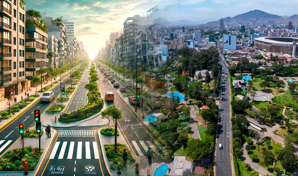 La renovación de la avenida que comenzará en febrero de 2025 traerá mejoras en la infraestructura urbana, asegura la Municipalidad de Lima. Foto: composición LR/Andina
