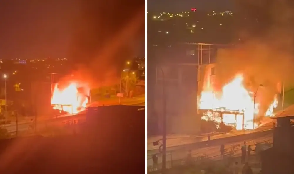 Incendio en Villa el Salvador. Foto: medios locales