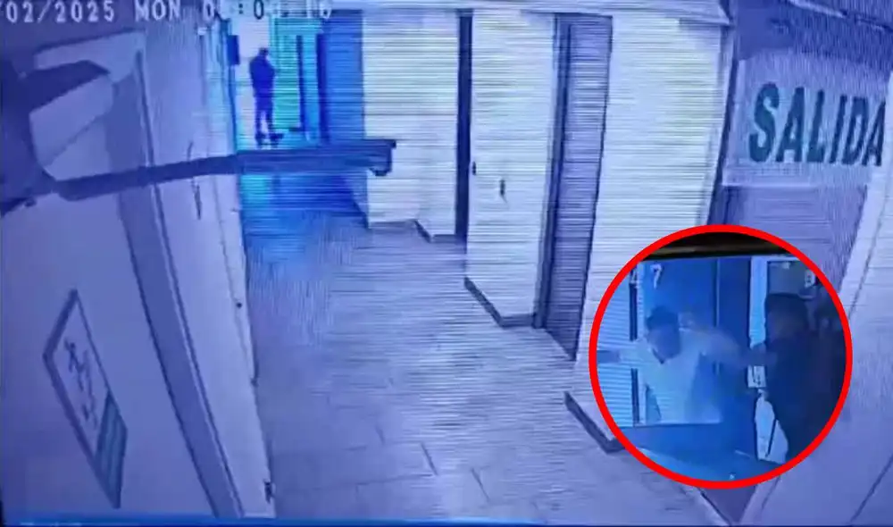 El conserje sufrió fractura nasal y otras lesiones en el rostro. Foto: composiciónLR/difusión El conserje sufrió fractura nasal y otras lesiones en el rostro. Foto: composiciónLR/difusión