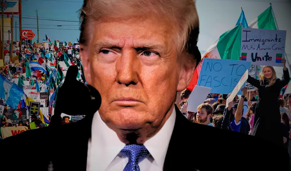 Donald Trump refuerza su plan para deportar inmigrantes indocumentados con el fin del TPS y Parole Humanitario. Foto: composición LR/AFP/El Universal