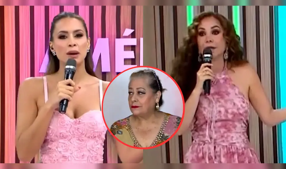 Milett Figueroa tiene tenso momento con Janet Barboza en 'América hoy'. Foto: Composición LR/América