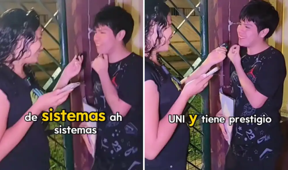 El postulante llegó 3 horas antes de rendir el examen de admisión de la UNI. Foto: composición LR/TikTok/Grupo Preuni