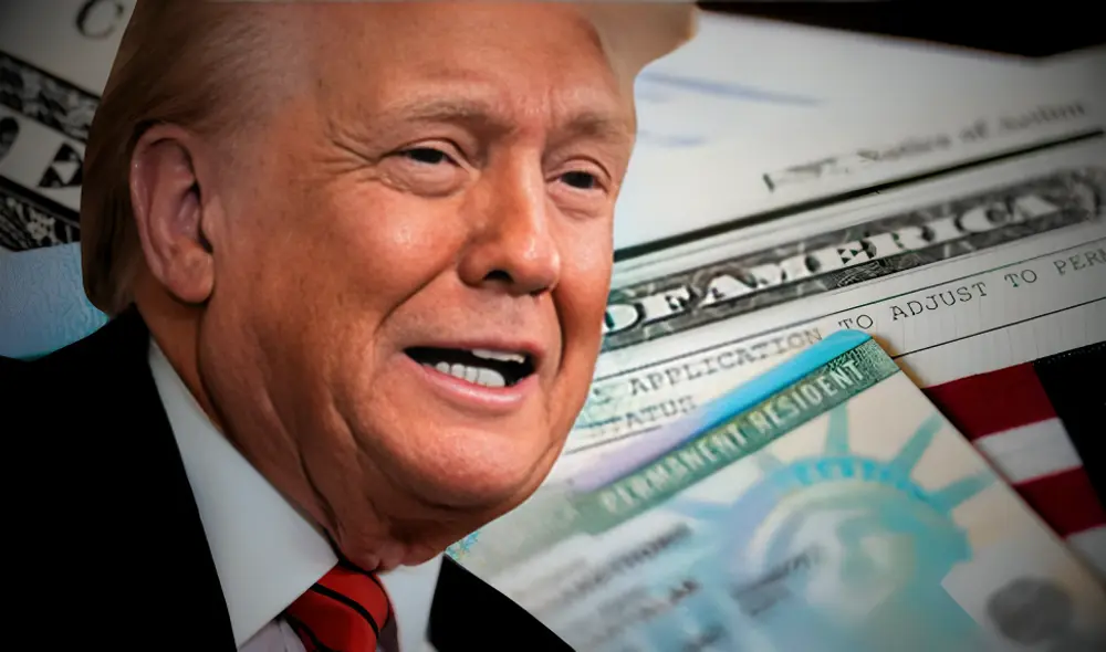 USCIS prioriza ciertas categorías para la Green Card y Donald Trump busca ofrecer gratis la residencia permanente. Foto: composición LR/AFP USCIS prioriza ciertas categorías para la Green Card y Donald Trump busca ofrecer gratis la residencia permanente. Foto: composición LR/AFP