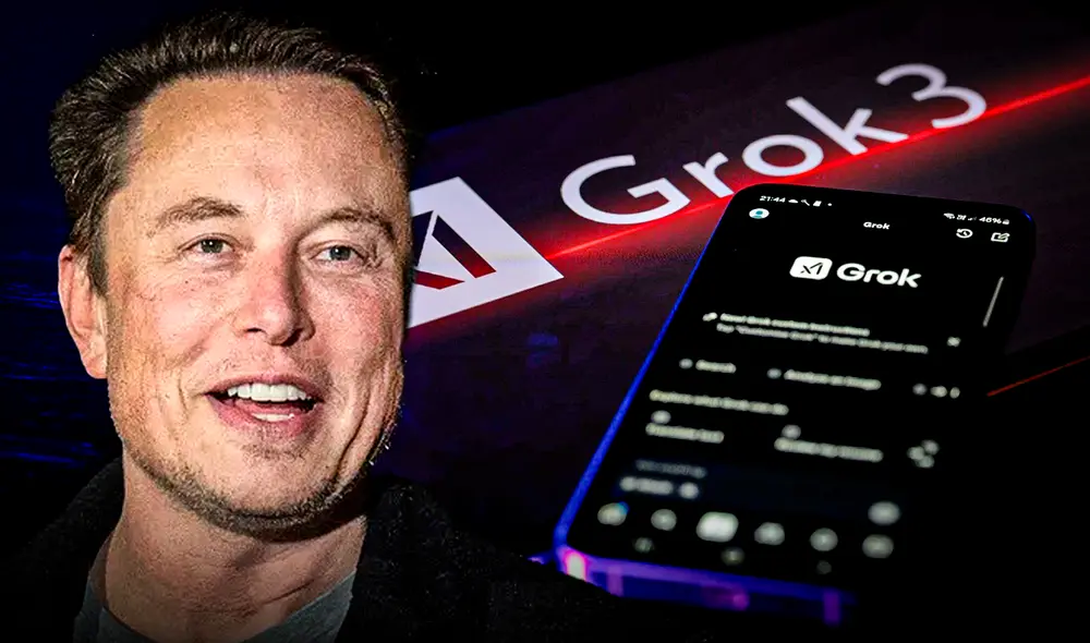 La Grok-3' fue presentado semanas después del lanzamiento de 'R1', la IA de la compañía china DeepSeek. Foto: composición LR/difusión