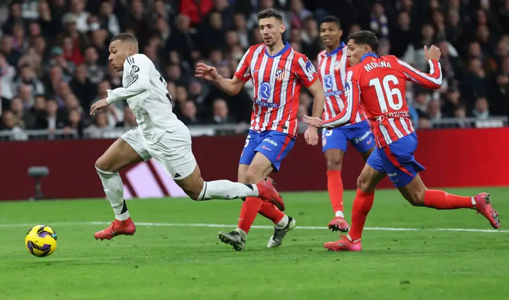 Real Madrid y Atlético Madrid empataron en su último enfrentamiento por LaLiga de España. Foto: AFP