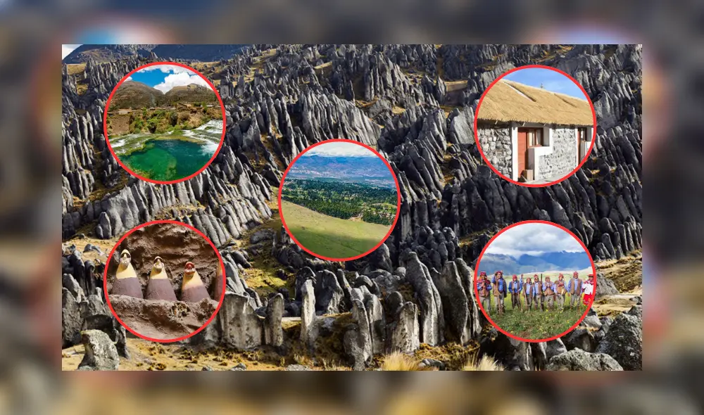 Los destinos seleccionados fueron Huancaya (Lima), Leimebamba (Amazonas), Maras (Cusco), Quinua (Ayacucho) y Sibayo (Arequipa). Foto: Composición LR Los destinos seleccionados fueron Huancaya (Lima), Leimebamba (Amazonas), Maras (Cusco), Quinua (Ayacucho) y Sibayo (Arequipa). Foto: Composición LR