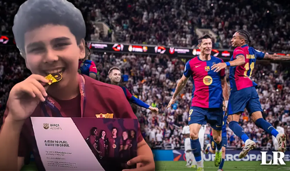 Facundo Benetti dejó el Perú a los 7 años y ahora ha sido seleccionado por el FC Barcelona para entrenar en sus instalaciones. Foto: composición LR/Difusión Facundo Benetti dejó el Perú a los 7 años y ahora ha sido seleccionado por el FC Barcelona para entrenar en sus instalaciones. Foto: composición LR/Difusión