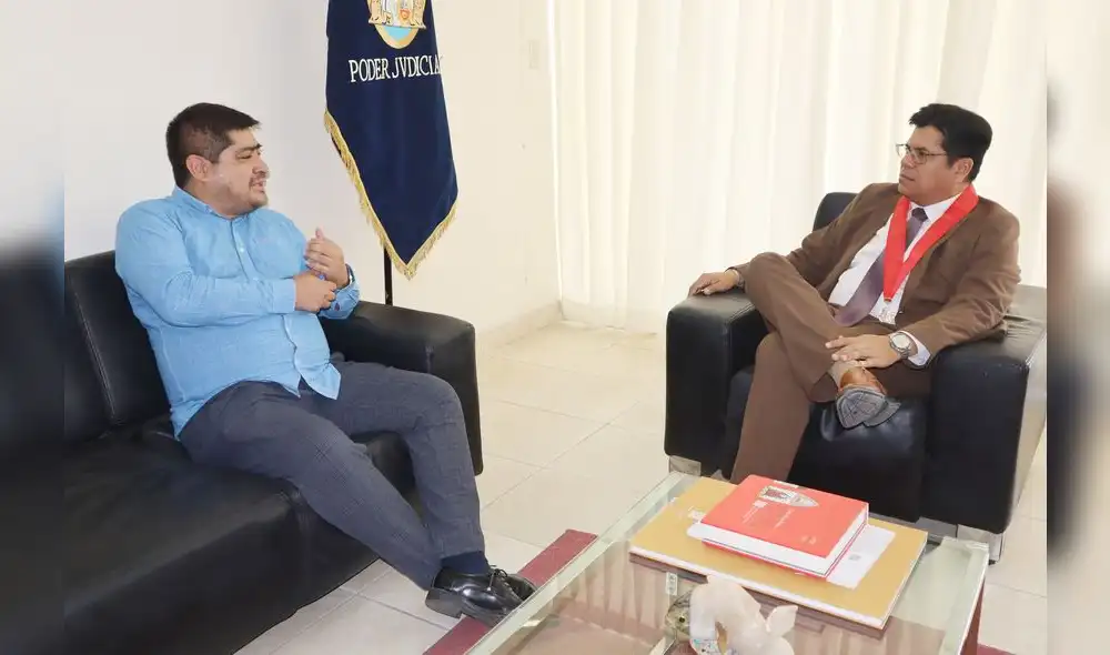 Ambos funcionarios dialogaron sobre la situación de los Peritos Judiciales y la importancia de coordinar esfuerzos.