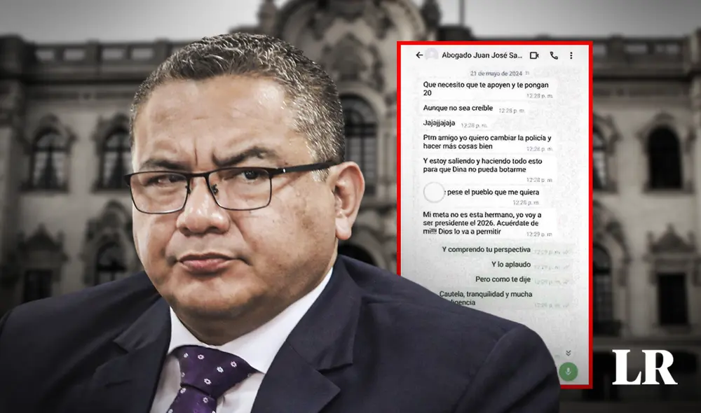 Santiváñez estaría interesado en ocupar el sillón presidencial en 2026 | Composición: Jazmín Ceras / Foto: LR. Santiváñez estaría interesado en ocupar el sillón presidencial en 2026 | Composición: Jazmín Ceras / Foto: LR.