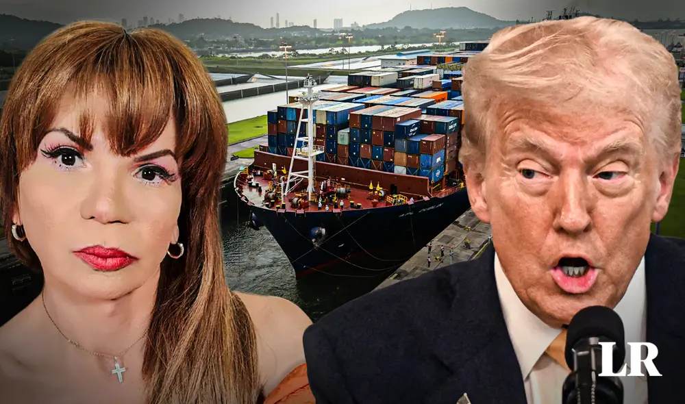 Mhoni Vidente predice que Donald Trump busca cambiar el nombre del Canal de Panamá por "Canal de EE. UU". Foto. Composición Jazmín Ceras/LR/AFP