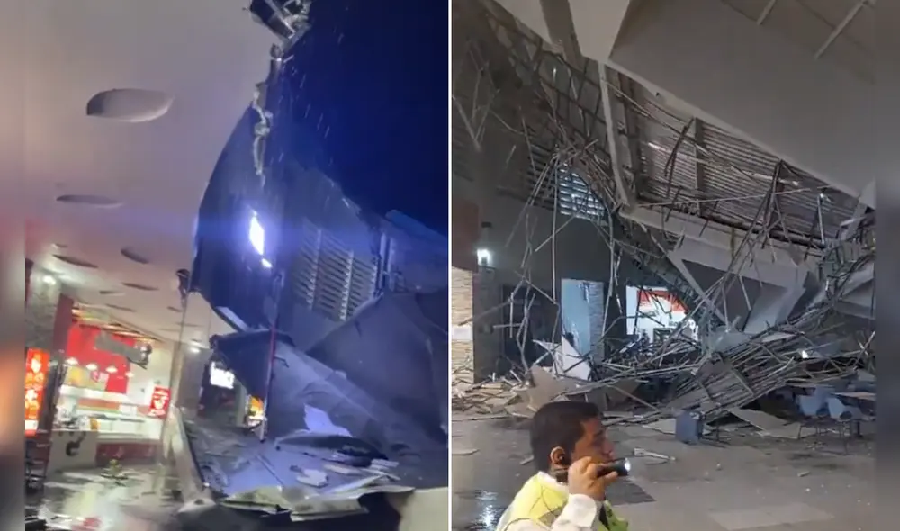 Techo quedó destrozado por el terrible accidente que ocurrió. Foto: Difusión