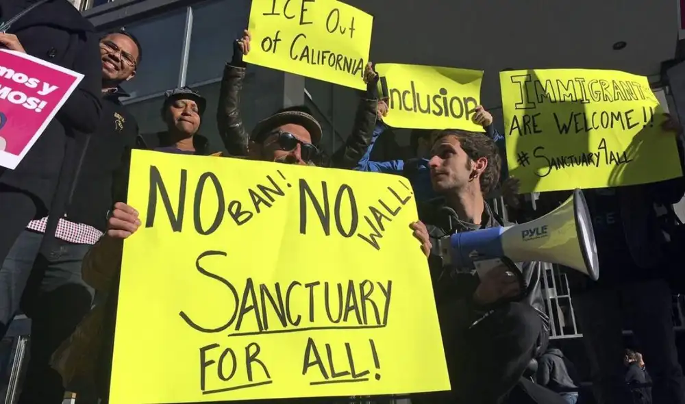 El debate sobre las 'ciudades santuario' en Estados Unidos se reactiva con la propuesta de ley SB554 en California. Foto: Los Angeles Times