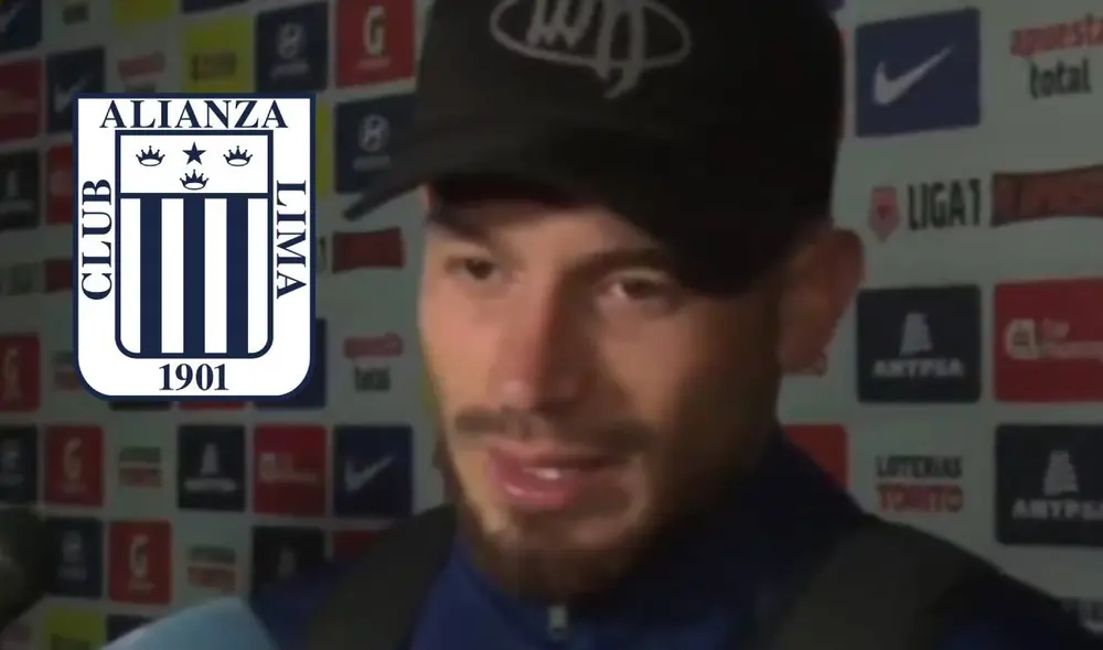 Alan Cantero llegó a Alianza Lima para la temporada 2025. Foto: composición LR/captura de Movistar Deportes