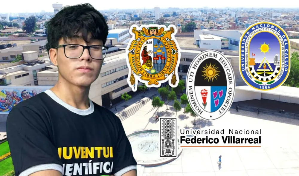 Mathías Ramírez Carranza, un joven prodigio de 17 años, ha logrado ingresar a seis universidades peruanas, incluyendo la UNMSM y la PUCP. Foto: composición LR