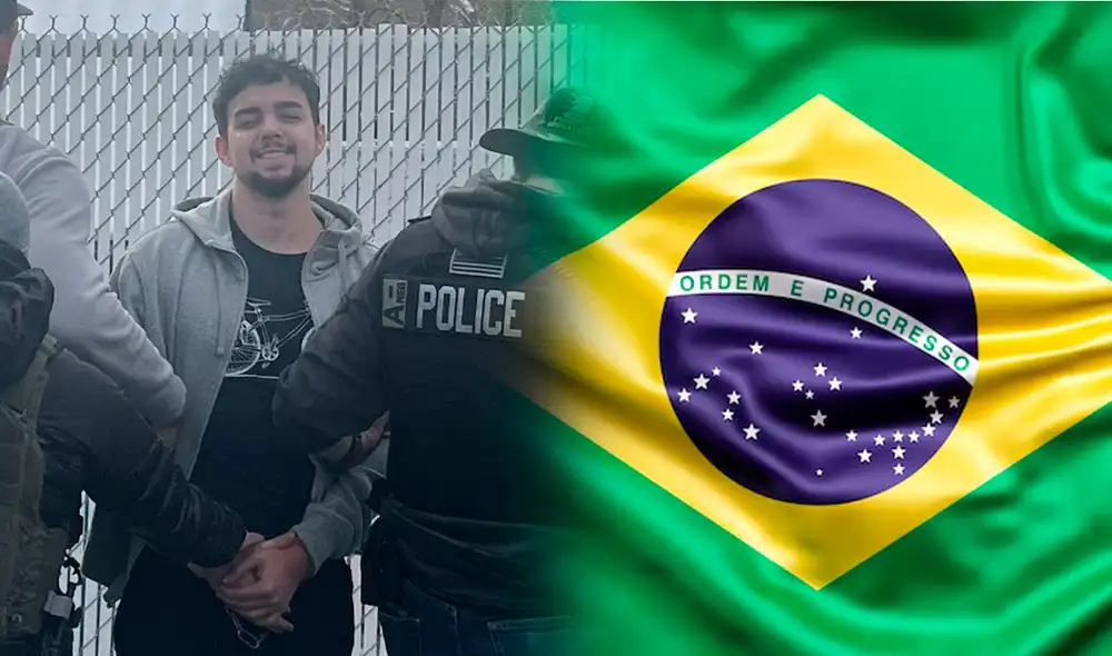 El inmigrante miembro de una pandilla brasileña fue capturado el 3 de febrero en Massachusetts, según el ICE. Foto: Composición LR/ICE/Freepik